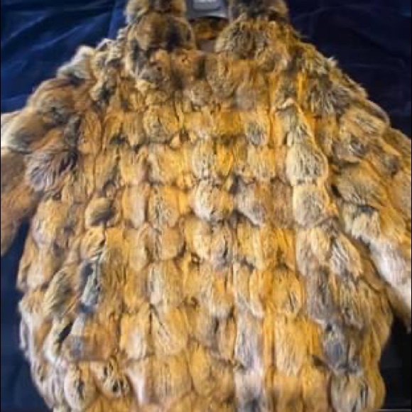 Men’s Gold dyed fox Jacket